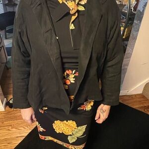 Black Open-Front Women's Jacket - Classic Lightweight Linen layering jacket